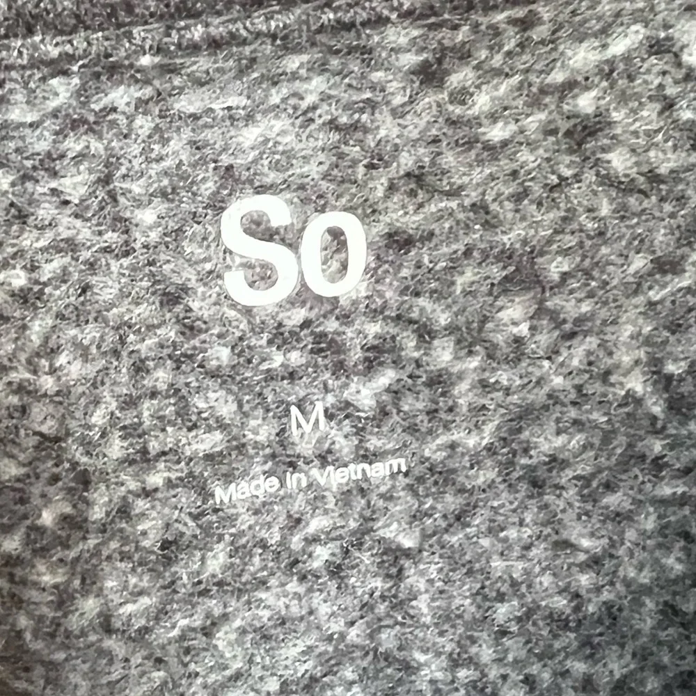 SO Women’s Grey Burnout Hoodie Sweatshirt Size Medium - Picture 2 of 4